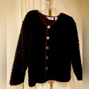 Jacket Keren Hart Size Small Black